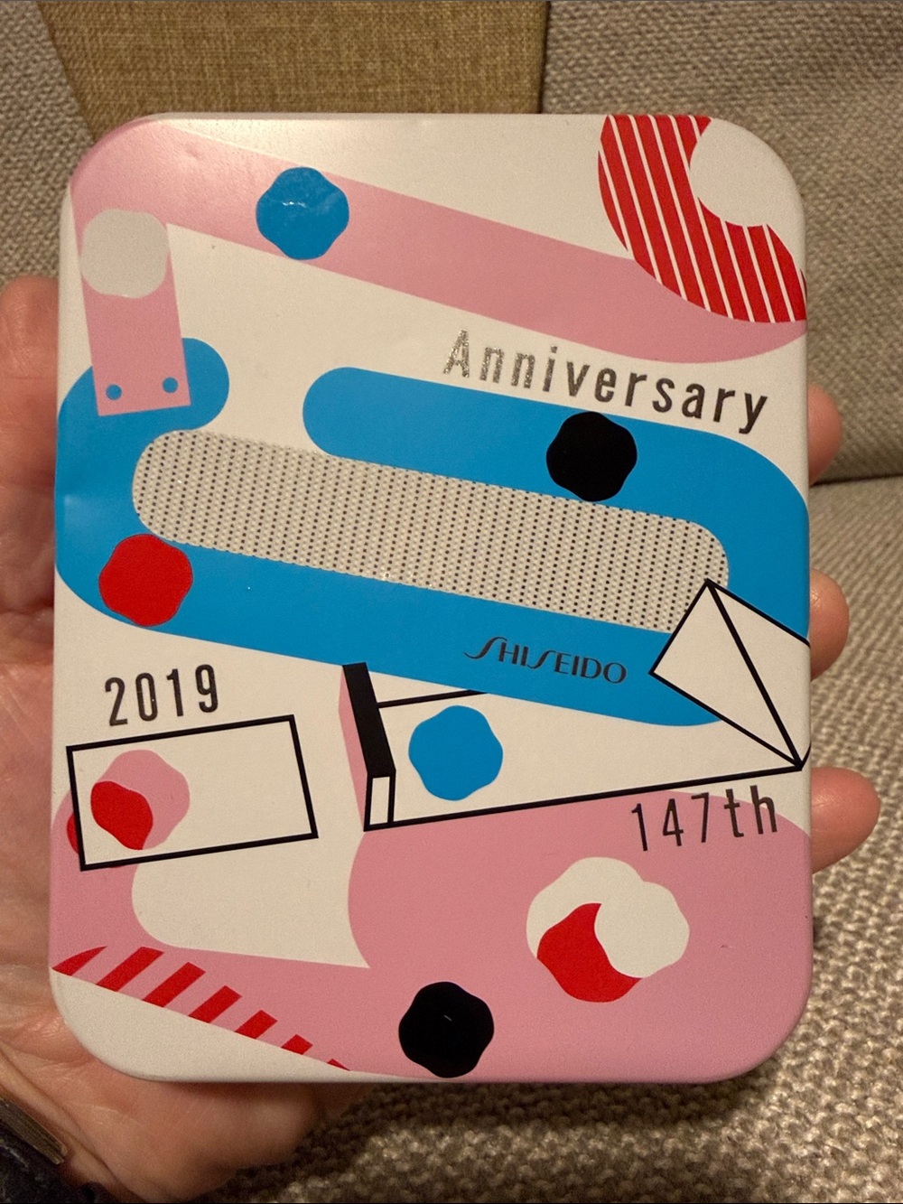 Shiseido 147th Anniversary Tin 2019 with tape